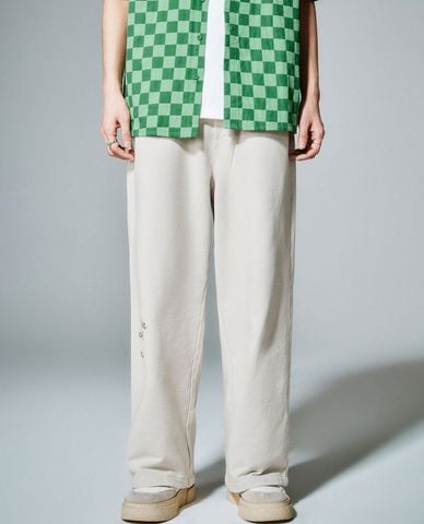  URBAN REVIVO - Quần nam ống rộng phối dây rút 