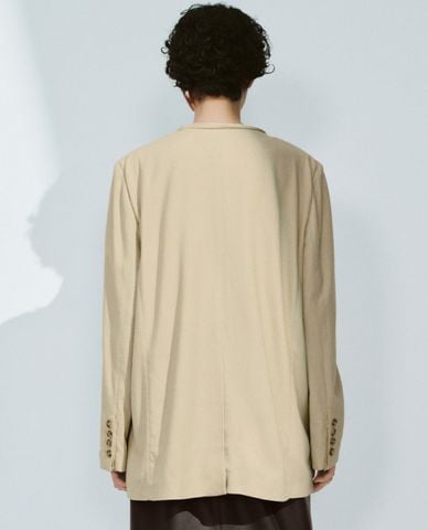  URBAN REVIVO - Áo khoác blazer nữ viền cổ hiện đại 