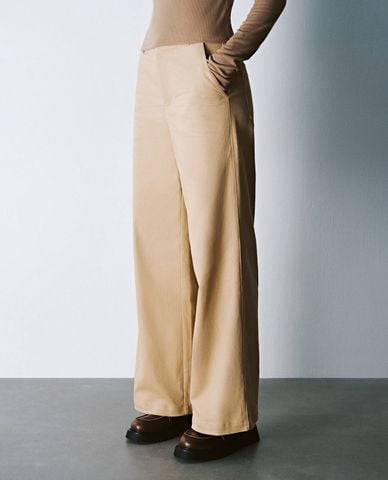  URBAN REVIVO - Quần nữ ống rộng hiện đại 