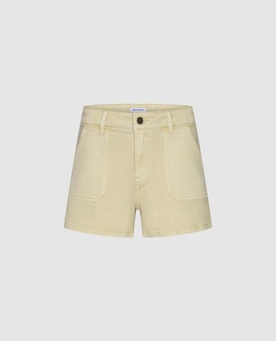  URBAN REVIVO - Quần short jeans nữ phối túi 