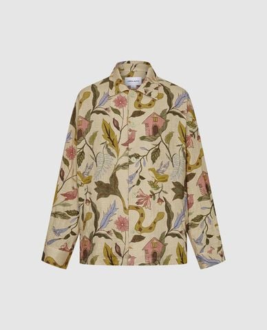  URBAN REVIVO - Áo khoác sơ mi nam Floral Printed 