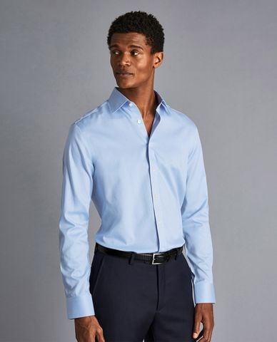  CHARLES TYRWHITT - Áo sơ mi nam tay dài thanh lịch Non Iron Puppytooth 