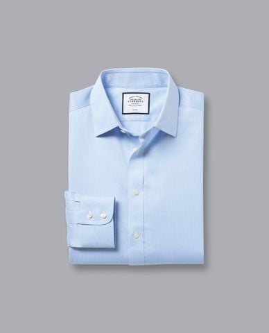  CHARLES TYRWHITT - Áo sơ mi nam tay dài thanh lịch Non Iron Puppytooth 