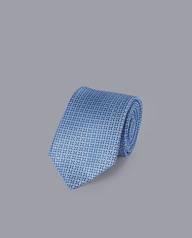 CHARLES TYRWHITT - Cà vạt nam lụa Stain Resistant Semi Plain Pattern 