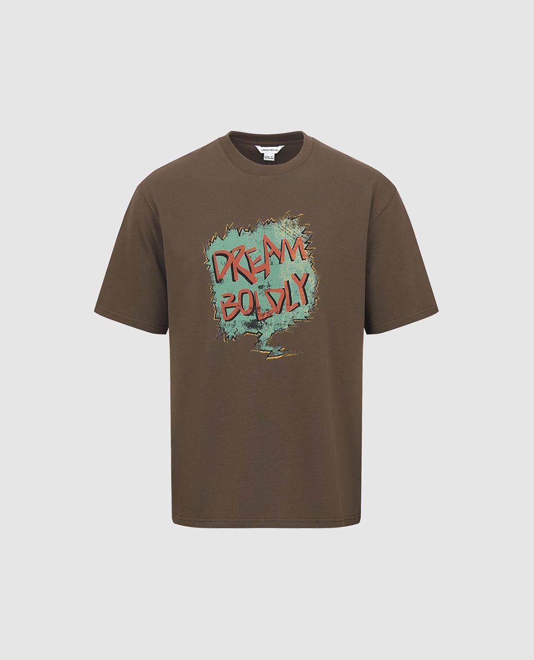 URBAN REVIVO - Áo thun nam cổ tròn tay ngắn