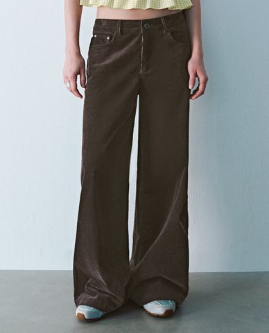  URBAN REVIVO - Quần nữ ống rộng thanh lịch Regular 