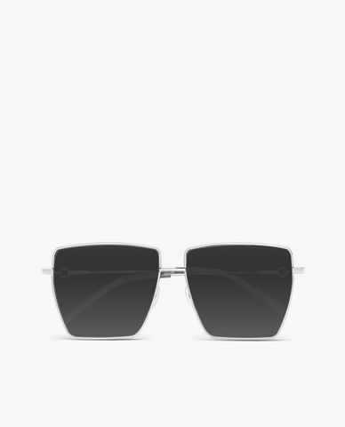  MUJOSH - Kính mát nữ gọng đa giác bản mảnh thời trang Polygon 