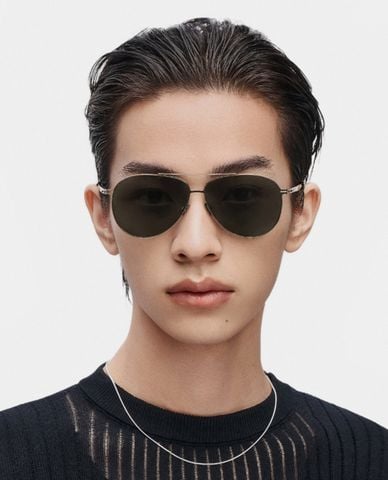  MUJOSH - Kính mát nam gọng vuông dáng mảnh hiện đại 