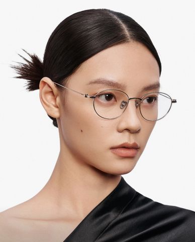  MUJOSH- Gọng kính tròn unisex bản mảnh thời trang 