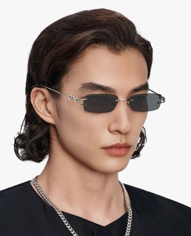  MUJOSH - Kính mát unisex gọng chữ nhật bản mảnh 