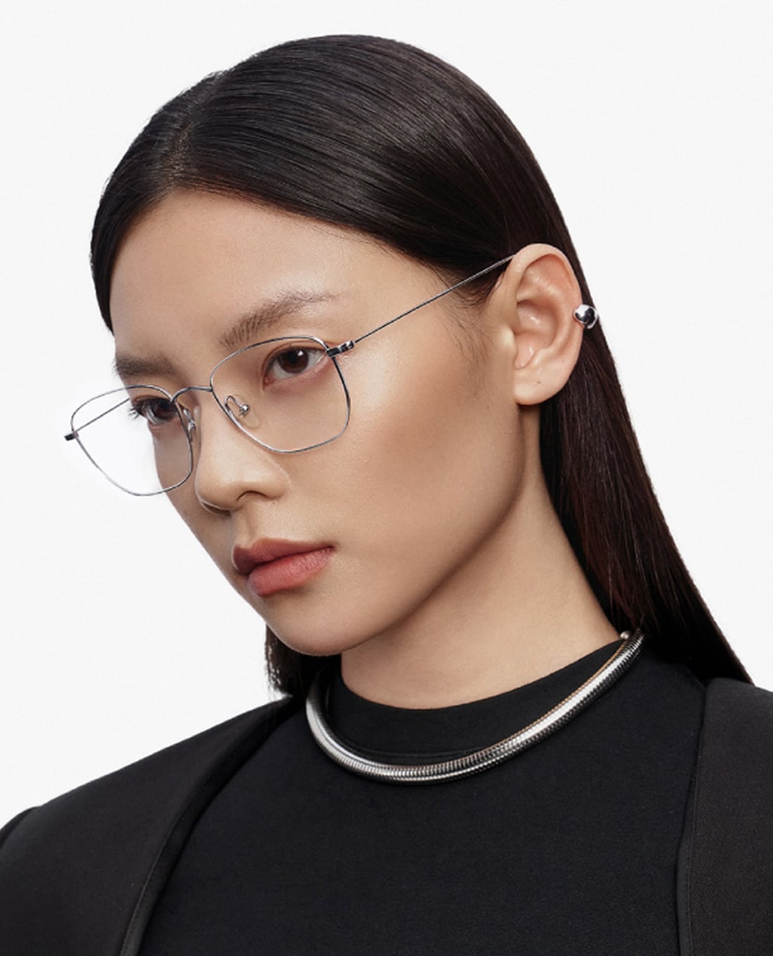 MUJOSH - Gọng kính unisex chữ nhật bản mảnh