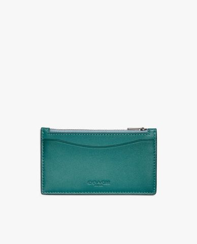 COACH - Ví nam da phối zip thời trang Colorblock 