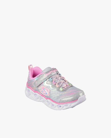  SKECHERS - Giày sneakers bé gái cổ thấp Heart Lights 