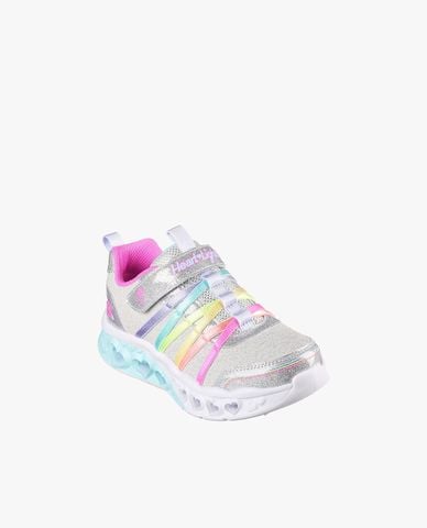  SKECHERS - Giày sneakers bé gái cổ thấp Flutter Heart Light 