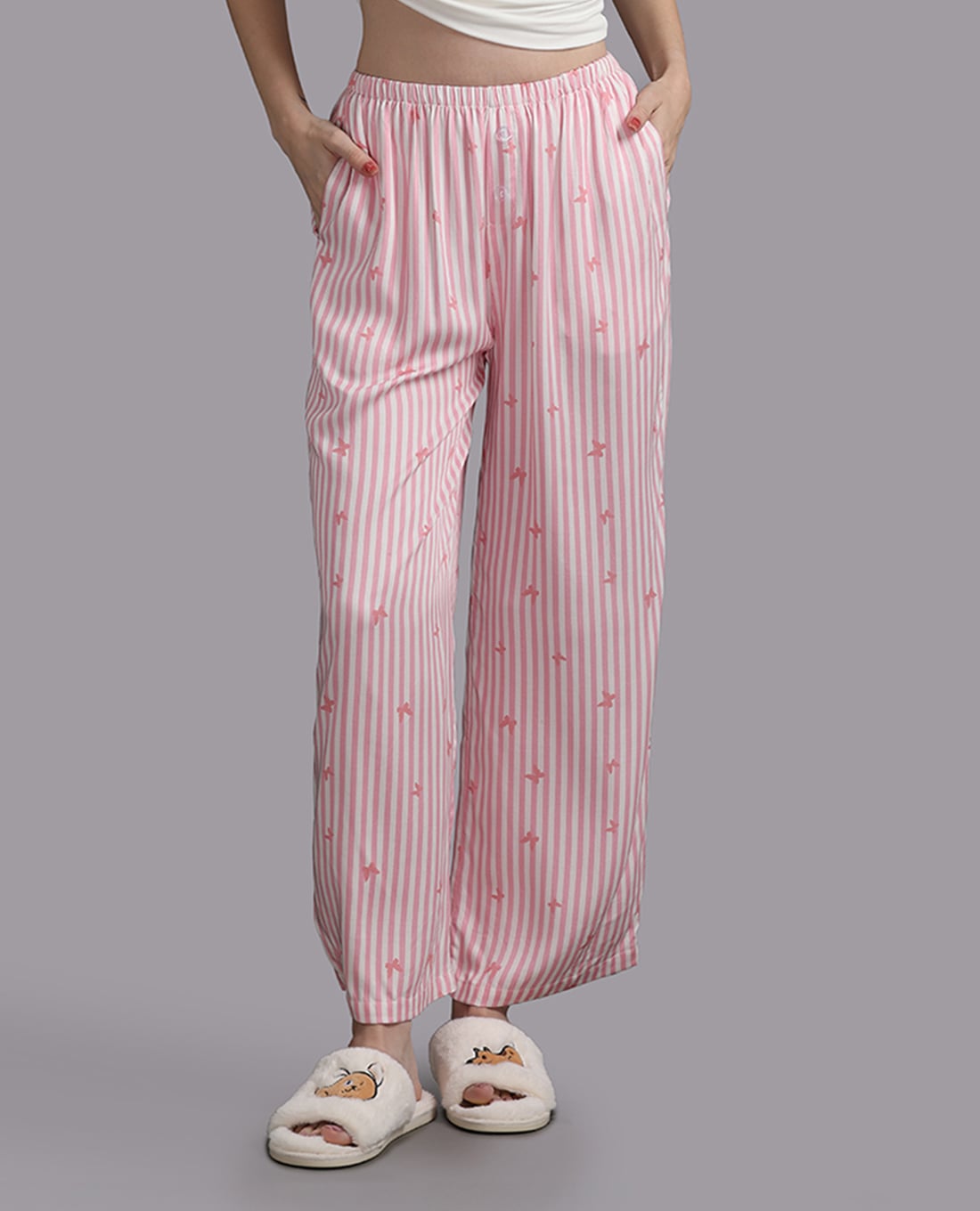 WOW BY NDLANNGOC - Quần dài nữ mặc nhà rayon in