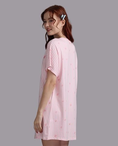  WOW BY NDLANNGOC - Đầm ngắn mặc nhà cotton bamboo in họa tiết 