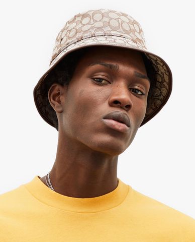  COACH - Nón bucket thời trang Signature Jacquard 