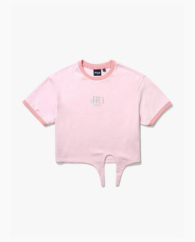  FILA - Áo thun bé gái phối viền Summer 