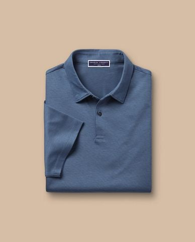  CHARLES TYRWHITT - Áo polo nam tay ngắn Cotton TENCEL™ Tyrwhitt Cool 