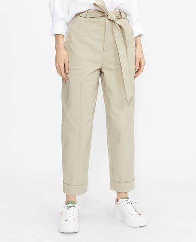  TED BAKER - Quần kiểu nữ lưng cao phối thắt lưng Indiaz Utility Pocket Barrel 