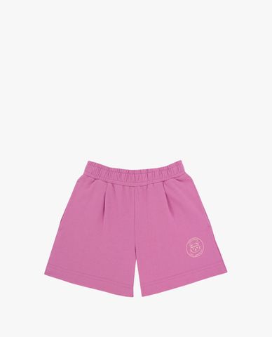  SKECHERS - Quần shorts bé gái lưng thun hoạ tiết dễ thương 
