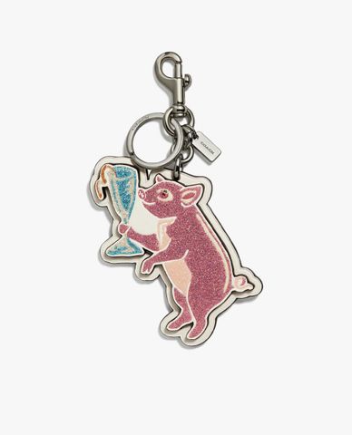  COACH - Thẻ treo hình chú heo Party Pig 