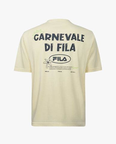  FILA - Áo thun unisex cổ tròn tay ngắn Carnevale 