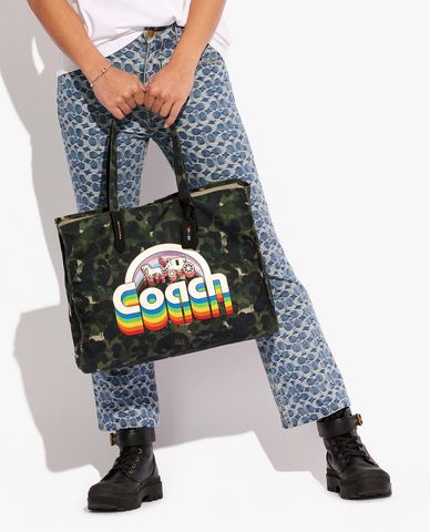  COACH - Túi tote nam chữ nhật thời trang Recycled Canvas 42 
