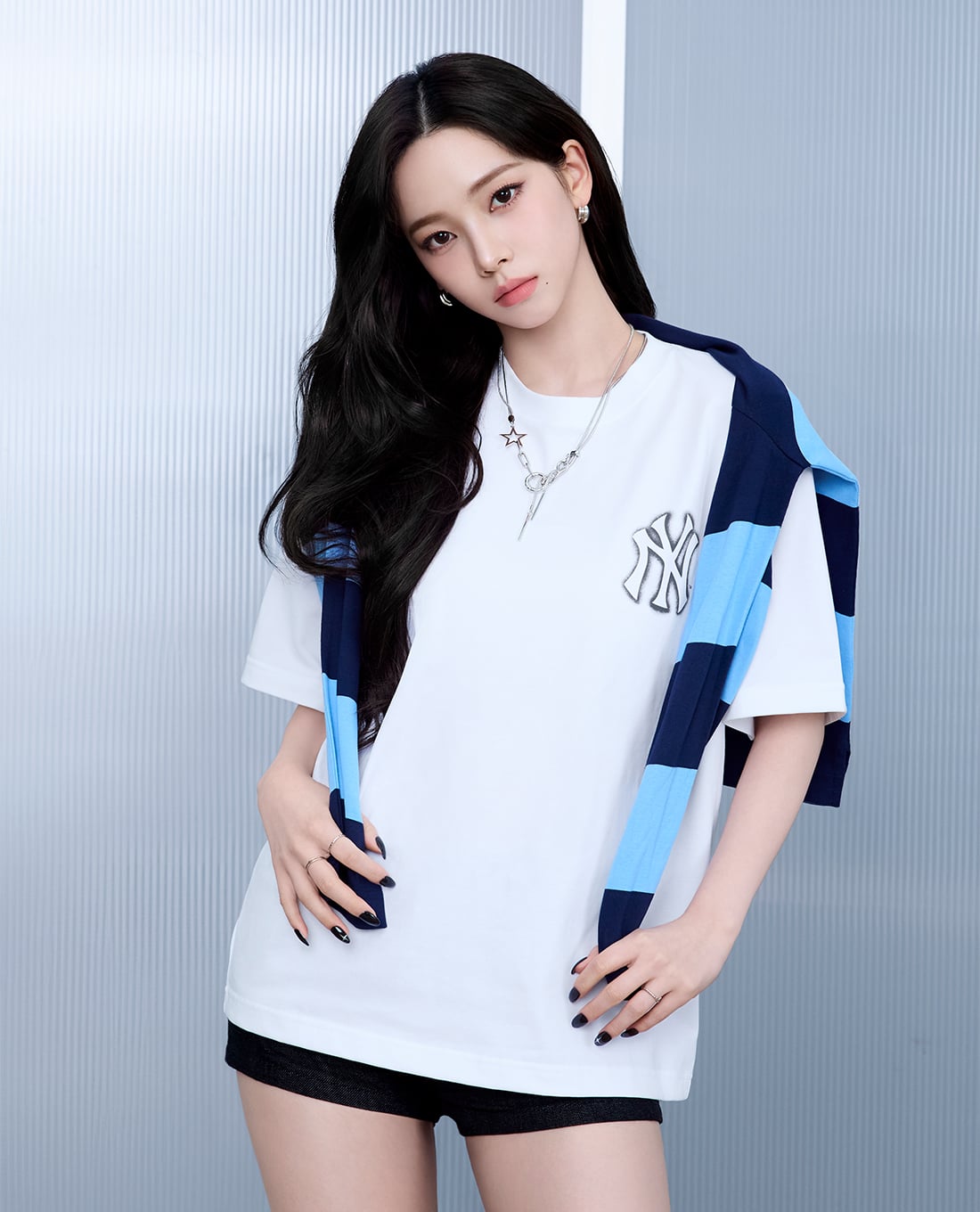 MLB - Áo thun unisex cổ tròn tay ngắn Basic Mega Logo