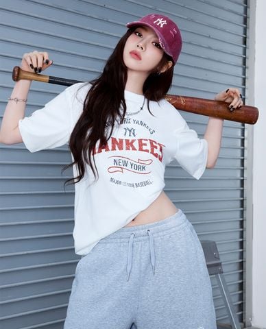  MLB - Áo thun unisex Varsity Vintage Color Graphic Overfit 