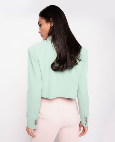  PINKO - Áo blazer nữ tay dài dáng croptop trẻ trung Altamura 