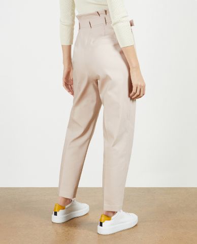  TED BAKER - Quần kiểu nữ lưng cao phối thắt lưng thời trang Lucjat Tailored 