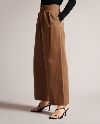  TED BAKER - Quần nữ ống rộng xếp ly thời trang Oaklia 