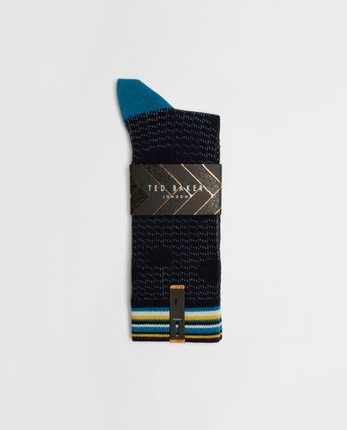  TED BAKER - Vớ nam cổ cao Coffii Multi-print 