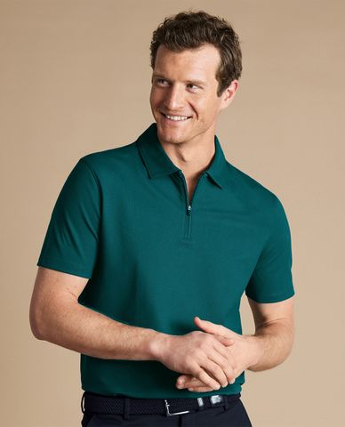  CHARLES TYRWHITT - Áo polo nam cổ bẻ tay ngắn Performance 