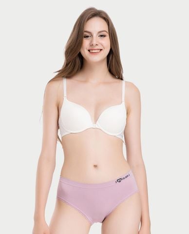  MISAKI - Quần lót nữ seamfree trơn phối ren 