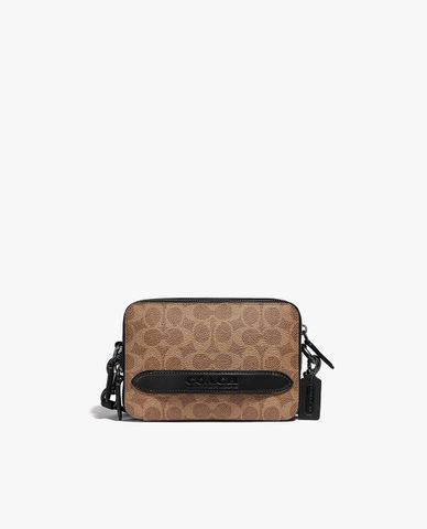  COACH - Túi đeo chéo nam chữ nhật Charter Signature Canvas 