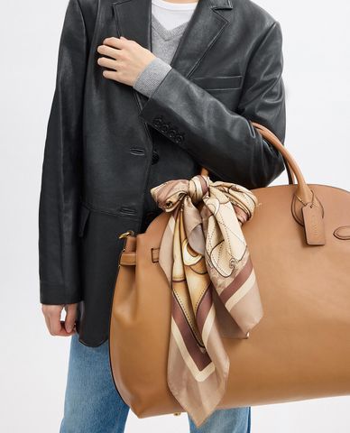  COACH - Khăn choàng nữ Stacked Tabby Bag Print 