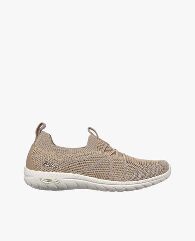  SKECHERS - Giày slip on nữ phối dây thắt Arch Fit Flex 