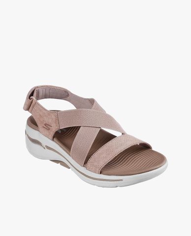  SKECHERS - Giày sandals nữ đế cao quai chéo GO WALK Arch Fit Treasured 