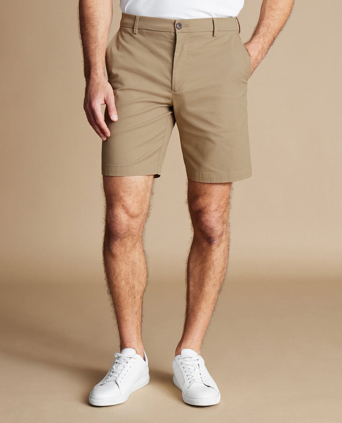 CHARLES TYRWHITT - Quần shorts nam ống đứng Cotton