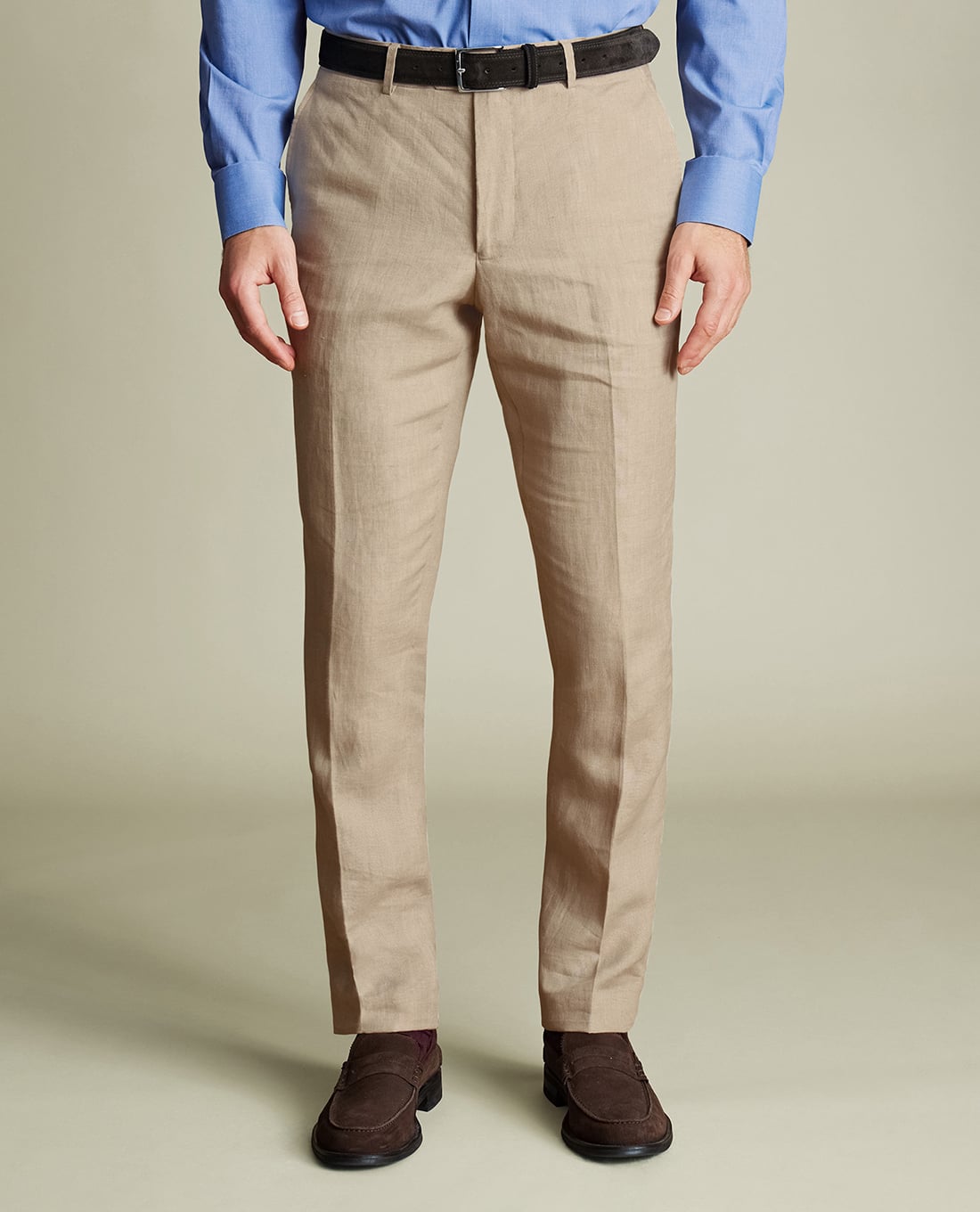 CHARLES TYRWHITT - Quần âu nam thanh lịch Linen