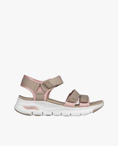  SKECHERS - Giày sandals nữ đế cao quai ngang Cali Arch Fit 