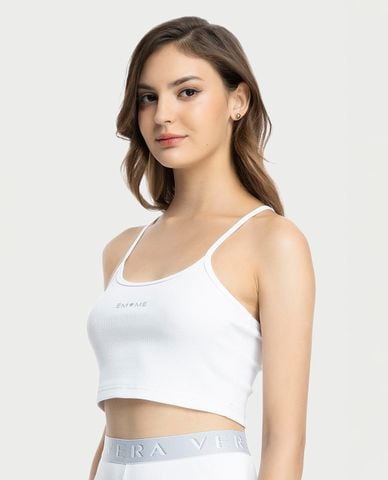  VERA BY CHIPU - Áo hai dây nữ cotton rib 
