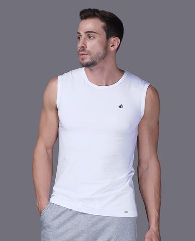  JOCKEY - Áo ba lỗ nam cổ tròn cotton compact 