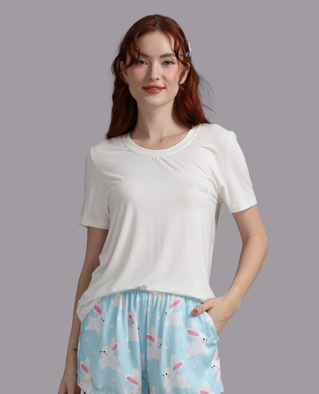 WOW BY NDLANNGOC - Áo thun nữ tay ngắn cotton bamboo