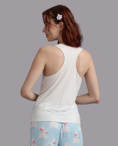  WOW BY NDLANNGOC - Áo ba lỗ nữ mặc nhà cotton bamboo trơn 