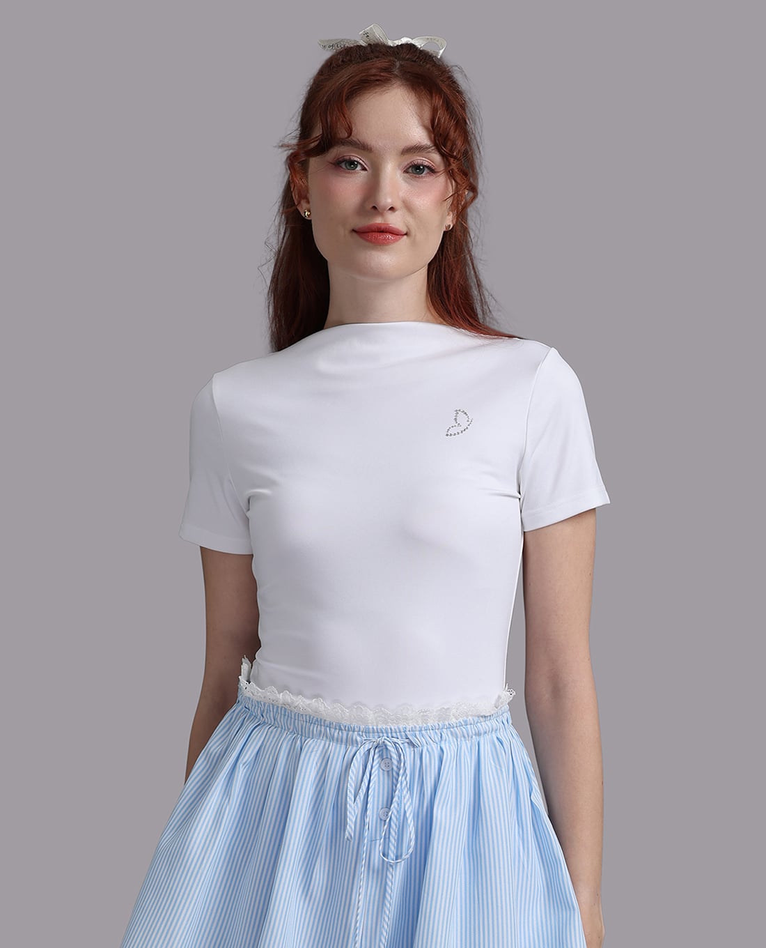 WOW BY NDLANNGOC - Áo thun nữ poly spandex trơn