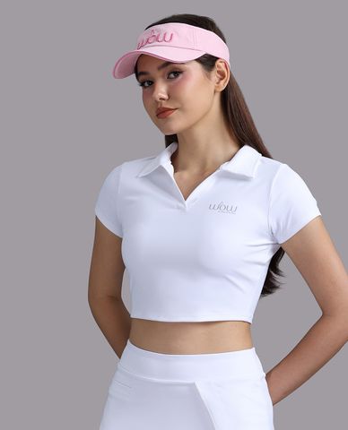  WOW BY NHA PHUONG - Áo croptop nữ nylon spandex trơn 