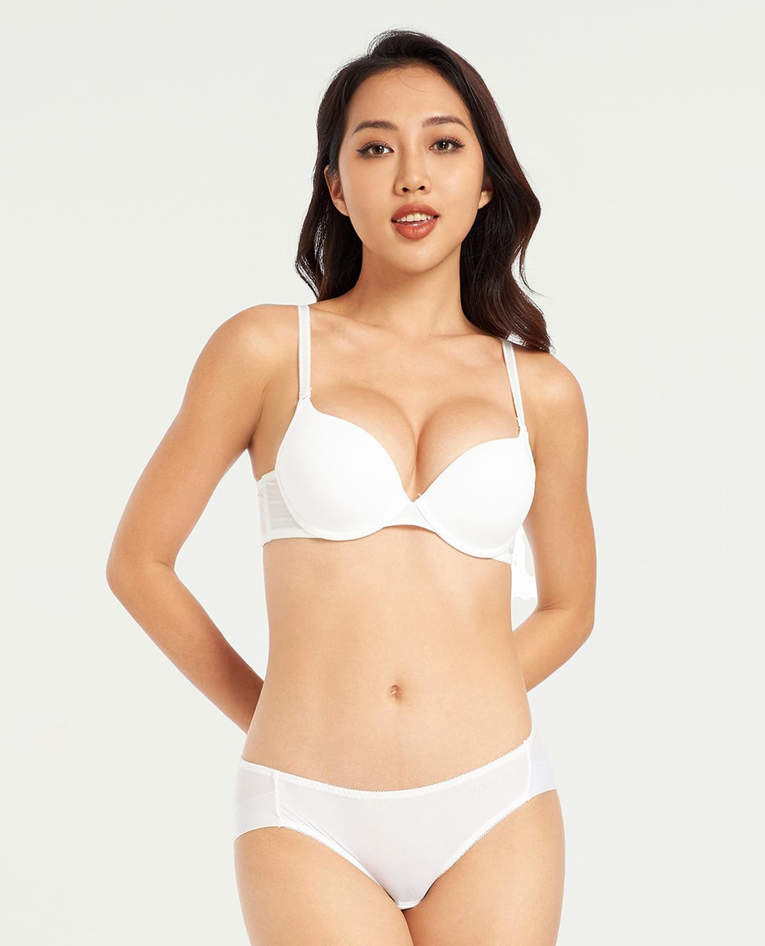 VERA - Quần lót bikini nữ nylon spandex trơn